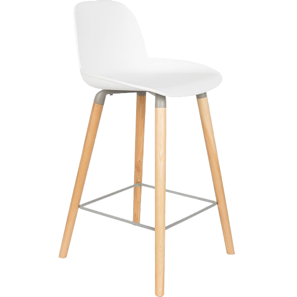 Σκαμπώ μπαρ Albert kuip white H89cm