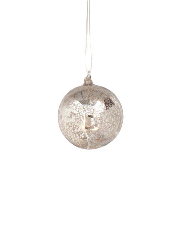 Χριστουγεννιάτικη μπάλα 10' light silver