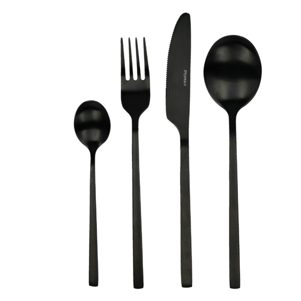 Σετ/24 Μαχαιροπίρουνα Serenity black mat