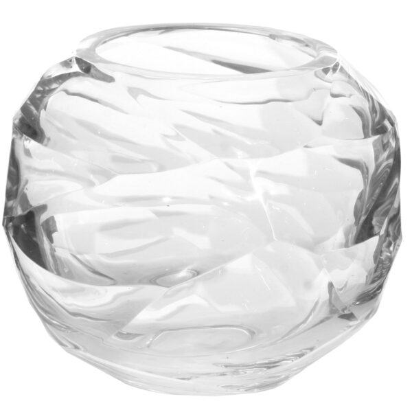 Βάζο Crystal ball uneven cut clear