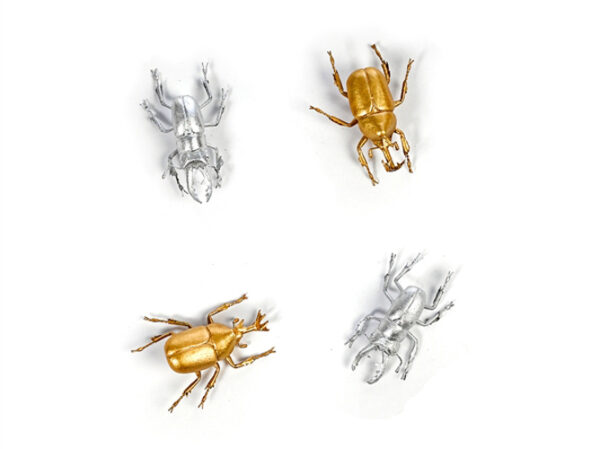 Μαγνητάκια Magnet beetle gold & silver