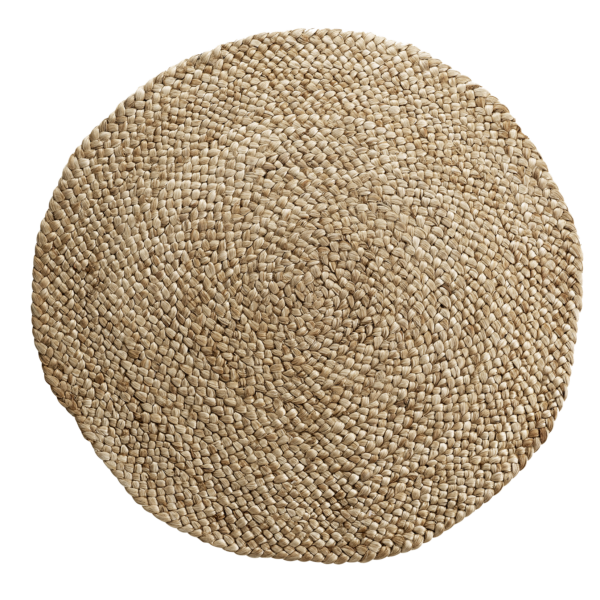 Round carpet 180cm natural