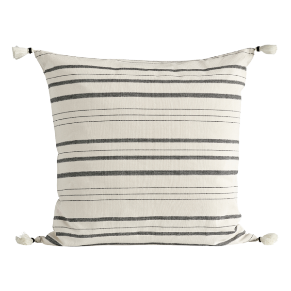 Cushion cover Stripe black 60x60