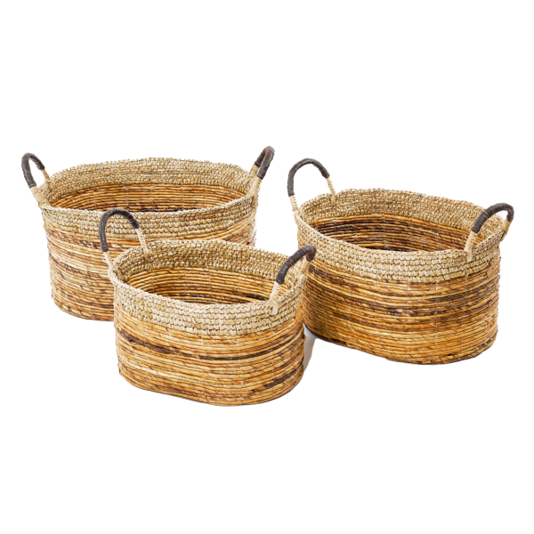 Σετ/3 καλάθια banana bark