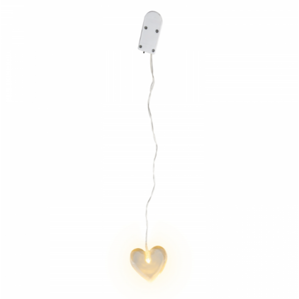 Γυάλινο Φωτιστικό Καρδιά