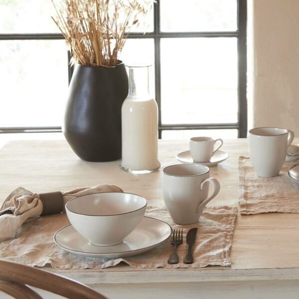 Πιάτο Γλυκού Augusta Natural - Black