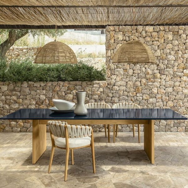 Venice Dining Armchair Natural Teak Nut