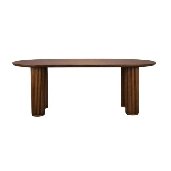 Dean Dining Table - Walnut Color, 220x90xH76