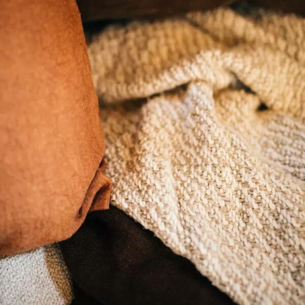 Nogara Throw - Hand-woven Linen, 170x130