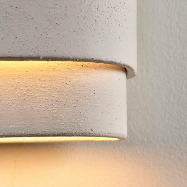 pierre 3 Pierre Wall Lamp - Beige, L18,5xW12,5xH28