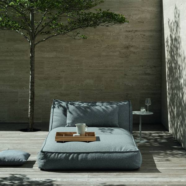 Stay Outdoor Bed - Earth Bouclé, 120×190×H50