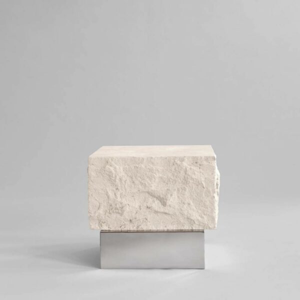 Τραπέζι Σαλονιού Temple - Ασβεστόλιθος, 48×46×H41