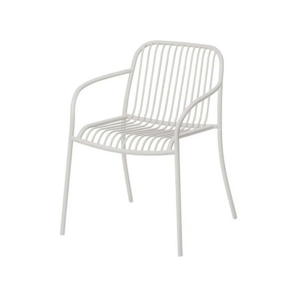 Yua Wire Outdoor Armchair - Silk Gray, W60xD60xH77