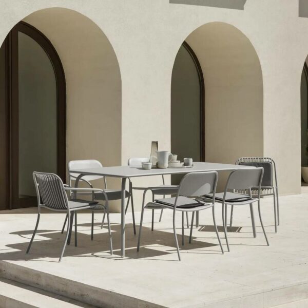 Yua Wire Outdoor Armchair - Silk Gray, W60xD60xH77