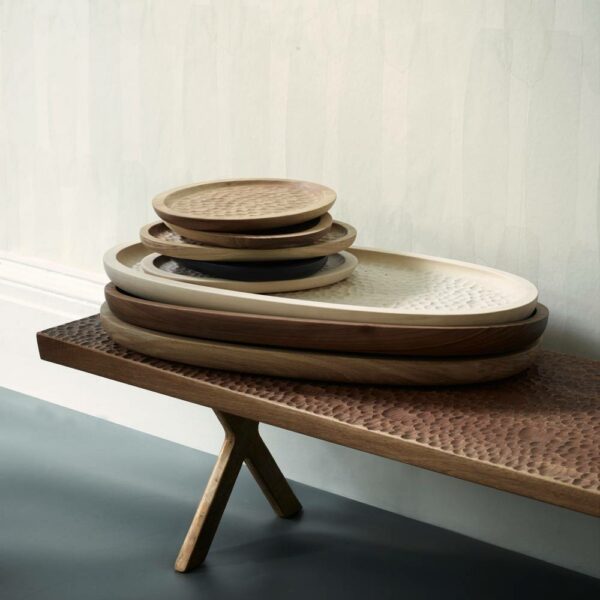 Touch Maple Tray - Handmade Black, W30xD23