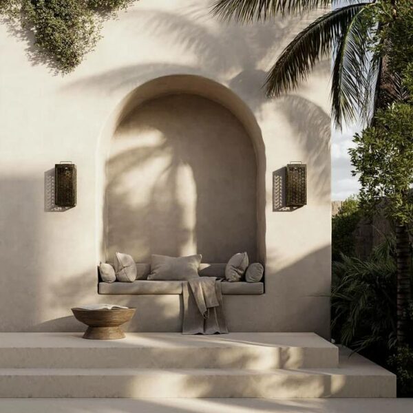 Απλίκα Grid 293.04.OO - Antique Brass, 19x13,5xH40