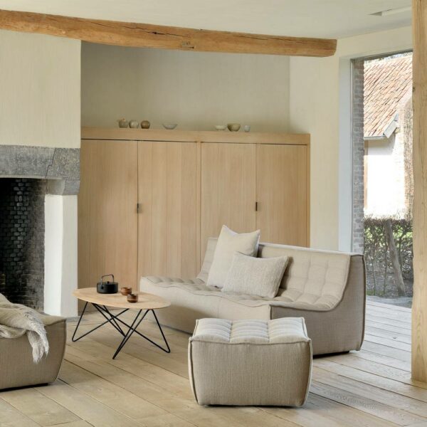 Καναπές N701 - Μπεζ, 210×91×H76