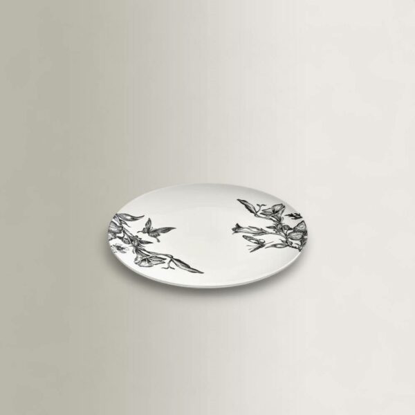 Σετ/4 Πιάτα Breakfast Magical Blossom - Λευκό/Μαύρο, 21×21×H1,6