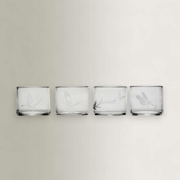 Σετ/4 Ποτήρια Shot - Χειροποίητα, 5,1x5,1×H4,1