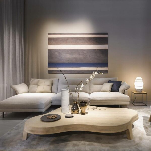 Isola Coffee Table - Sucupira natural CNC Milled Rings, 226x148 cm