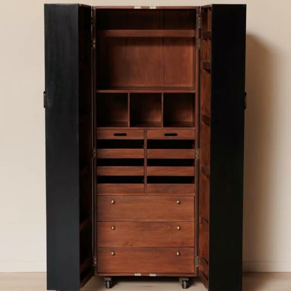 Trunk Cultura Cabinet - Black, 67×59×H175