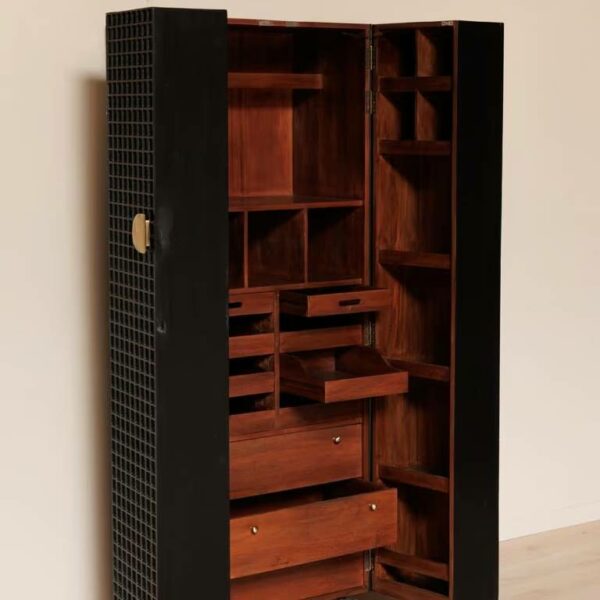 Trunk Cultura Cabinet - Black, 67×59×H175