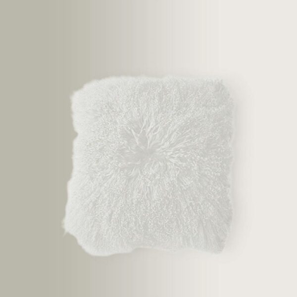 Μαξιλάρι Mongolian Fur - Λευκό, 40x40, 60x60