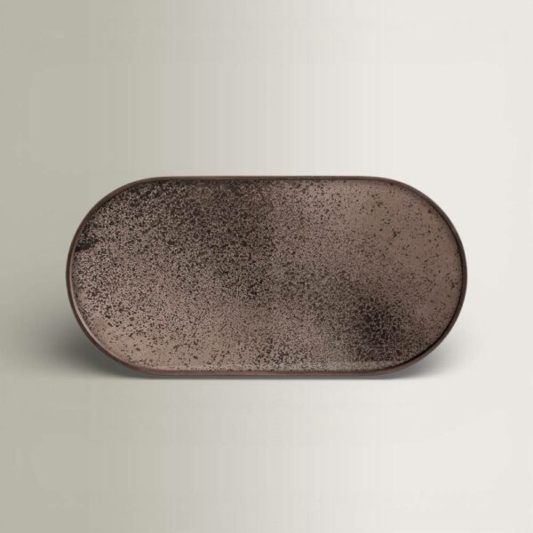 Aged Tray - Bronze Oval, 71x36