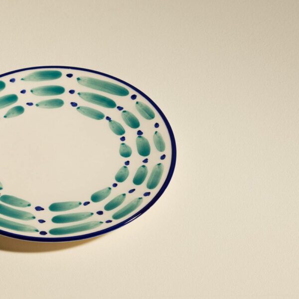 Set/4 Aura Outremer Plates - Green, D22