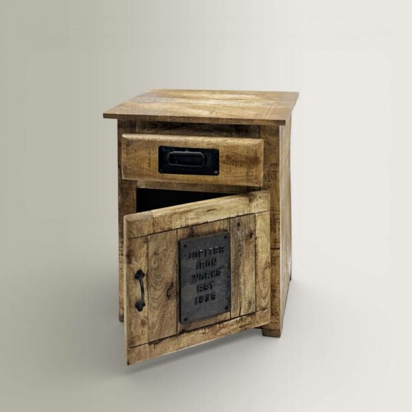 Bedside Table OCT19BS1D - 1 Drawer/1 Door