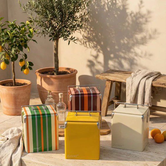 Cooler Be Wine - Stripes Lemon, 32x24x43