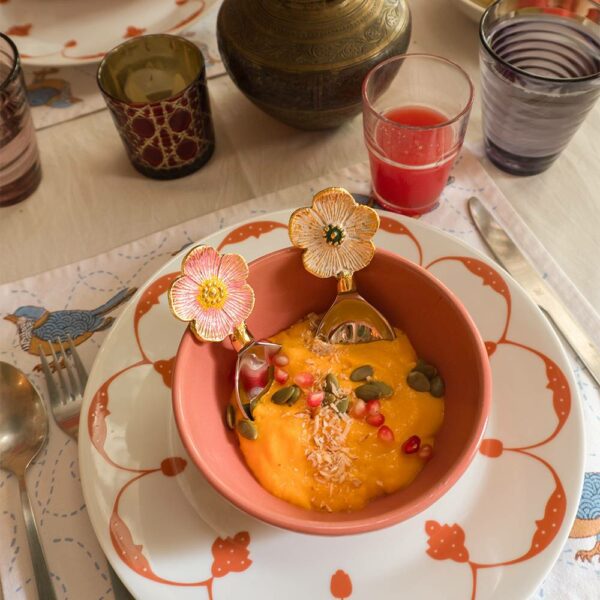 Σετ/2 Κουταλάκια Faye Flower Dipster - Brass & Stainless Steel, 11,5x5x1