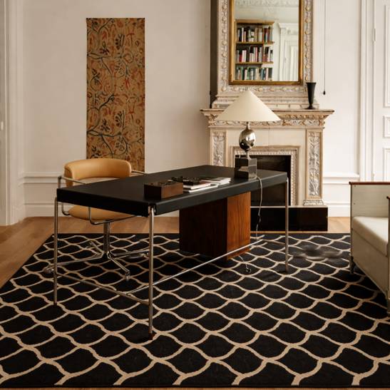 Stig Rug - Black/White, 200x300