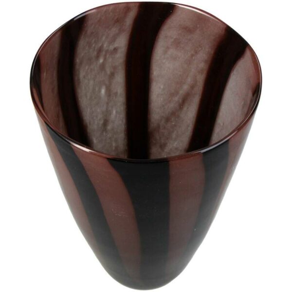 Stripe Vase - Brown, 14x14x25