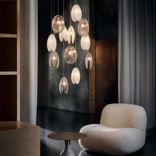 Φωτιστικό Οροφής Mussels – Alabaster Glass