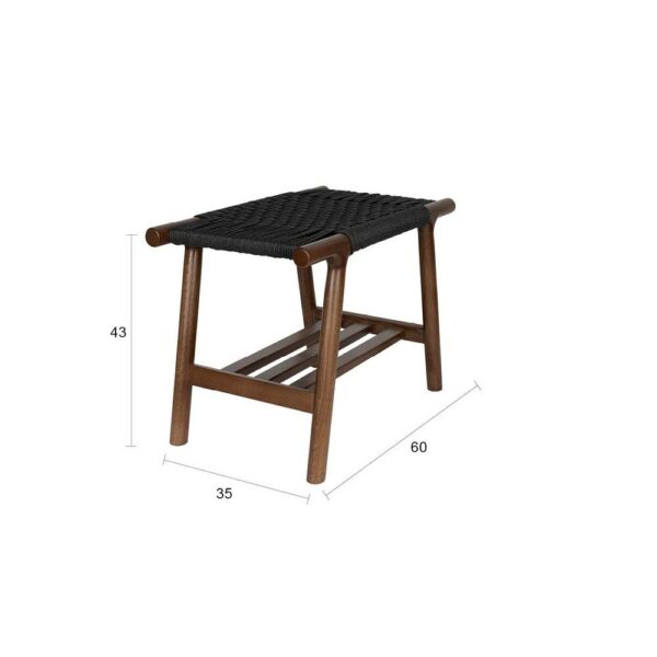 Kintaro Stool - Walnut, 60x35x43