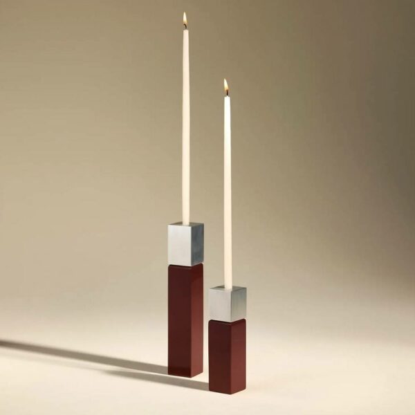 Κηροπήγιο Oscar - Κόκκινο, 4x4xH23