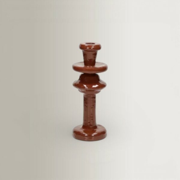 Κηροπήγιο Turret - Chocolat, 8,5xH22,5