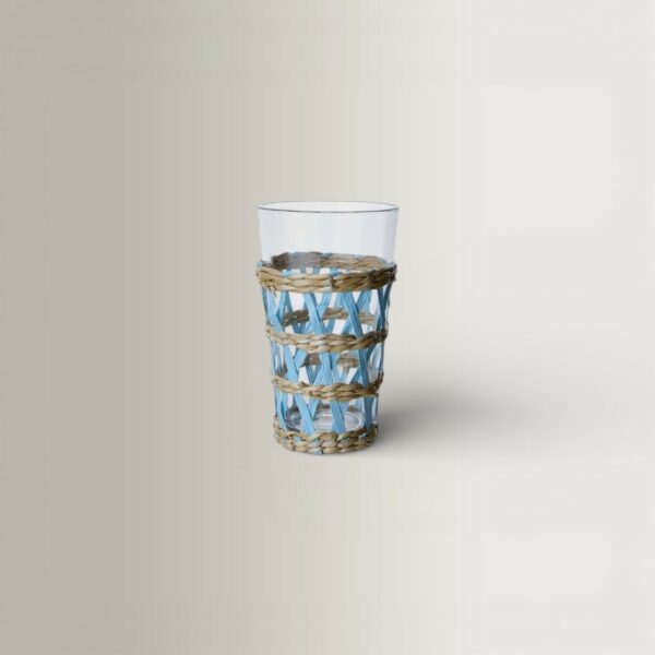 Jill Glass - Clear/Light Blue/Natural, Ø7.5xH13