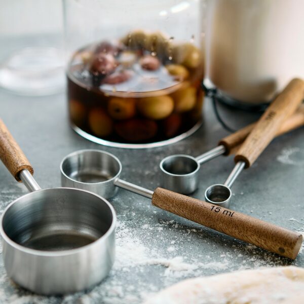 Σετ/4 Μεζούρες Nico - Natural/Silver, L18xW6