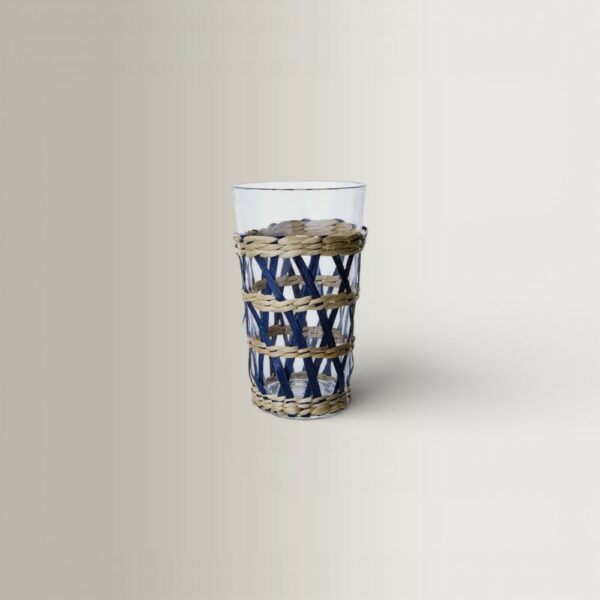 Jill Glass - Clear/Blue/Natural, Ø7.5xH13