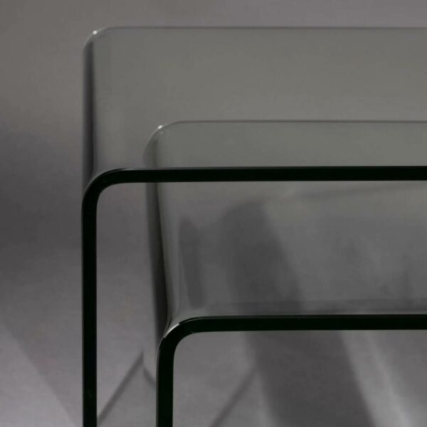 Σετ/2 Τραπεζάκια Vetro - Transparent, 40x45x45