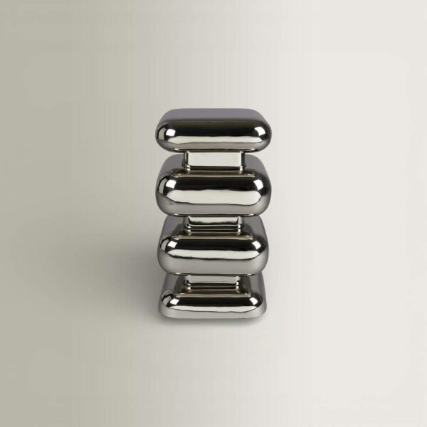 Σκαμπώ Stubby - Chrome, 29x29x49