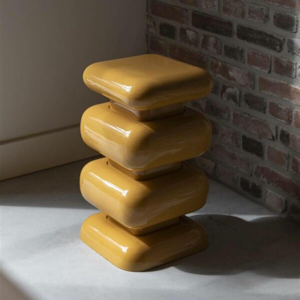 Σκαμπώ Stubby - Κίτρινο, 29x29x49