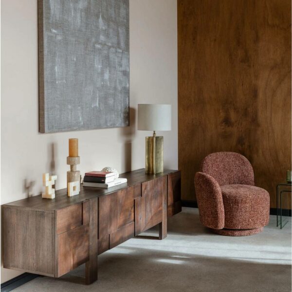 Μπουφές Bruneau - Καφέ, 188x45x60