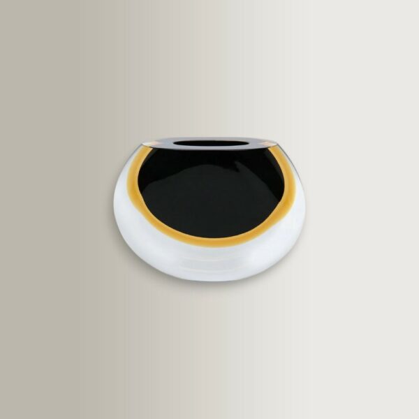 Βάζο 92 - Black/Ambar, 23,5x8x18,5