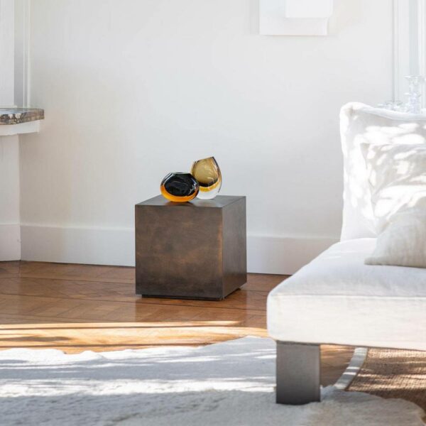 Βάζο 92 - Black/Ambar, 23,5x8x18,5