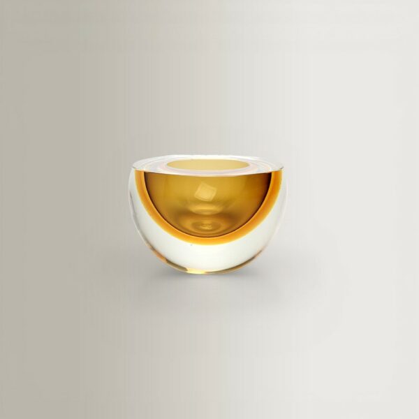 Drop Flat Bowl - Fume/Amber, 15x15x9