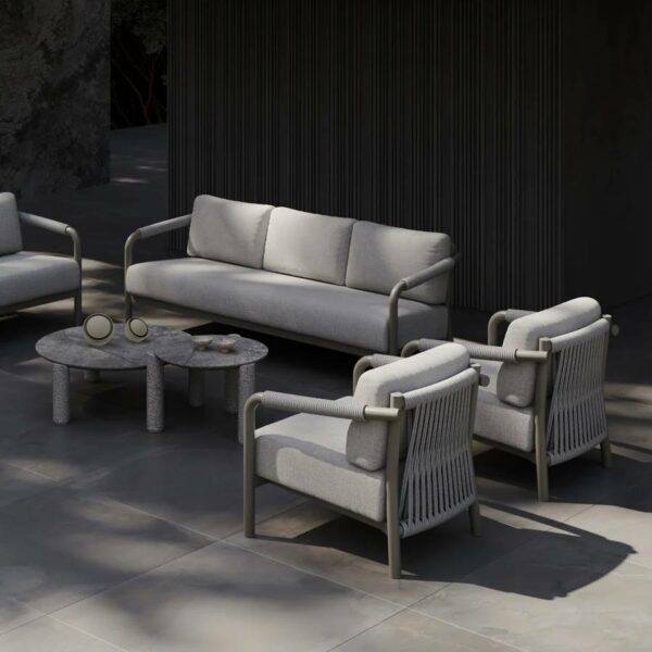 Καναπές Lorvain - Silver, 230x91,5x74