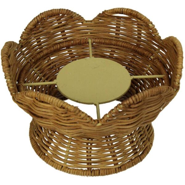 Κηροπήγιο Basket - Rattan Natural, 19x19x28